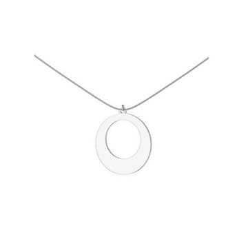 Aqua Dulce - New Circle halskæde sølv 80cm