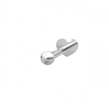 Siersbøl - Labret-piercing kugle 2mm sølv