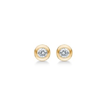 Mads Ziegler - Poetry Dot Earring 14kt m. 0,04ct W/SI