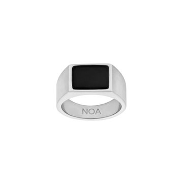 SON Stål Ring m. Black Agate - Son of Noa - Stål