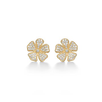 Mads Z - Fleur Ørestikker m. 0,33ct W/SI - 14kt Rødguld
