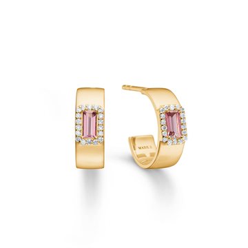 Mads Z - INDIGO øreringe M/ 0,18ct. Diamanter - 14kt Guld