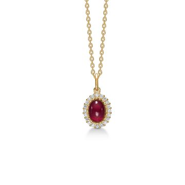 Mads Z - Royal Ruby Vedhæng m. Rubin + 0,12ct W/SI - 14kt Rødguld