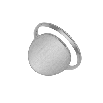 Aagaard - Ring Cirkel Plade sølv