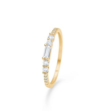 Mads Z - Viola ring m. zirkonia - 8kt Rødguld