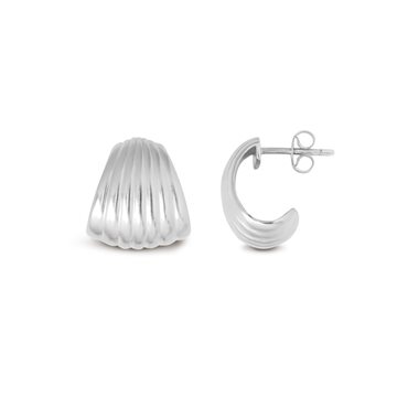 ByBiehl - Eleanor Øreringe Medium - Sølv