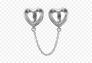 Christina charms - Safety Hearts, silver
