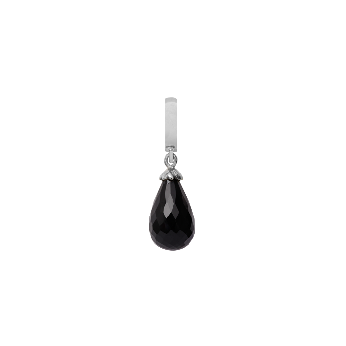 Christina - Charm Black Onyx drop, sølv