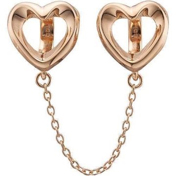 Christina charms - Safety Hearts , rose goldpl silver