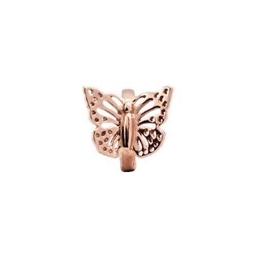Butterfly, rose gold plated