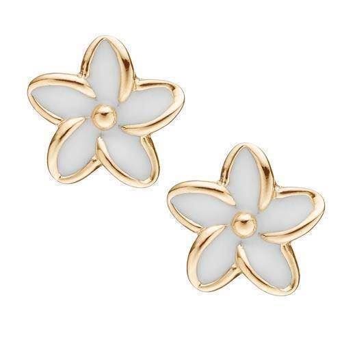 Enamel Flower ørestikker - Christina