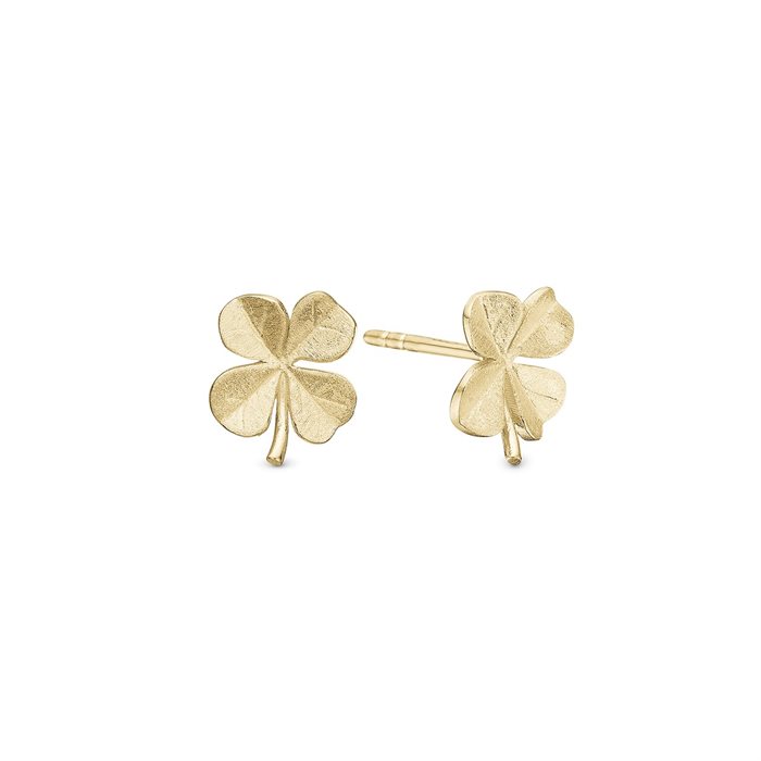 Christina jewelry Four Leaf Clower – Forgyldt Øreringe