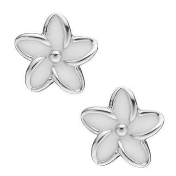 Enamel Flower ørestikker, - Christina