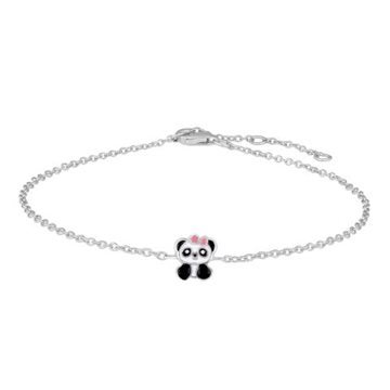 Rhd. Sølv armbånd panda