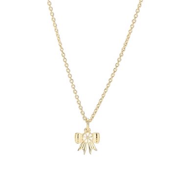 Marguerit Sløjfe Collier 5mm - Lund Copenhagen - Forgyldt sølv