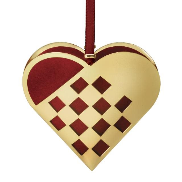 H.C. Andersen Home - Julehjerte Flettet 20cm (kan graveres)