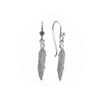 Christina Jewelry & Watches - Feather Symphony ørehængere - sølv 670-S36