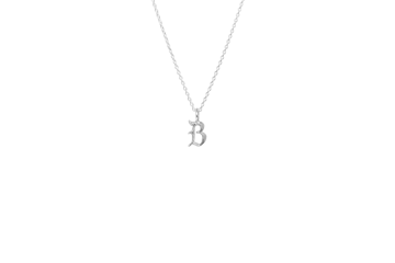 IX Studios - B Letter Charm sølv 