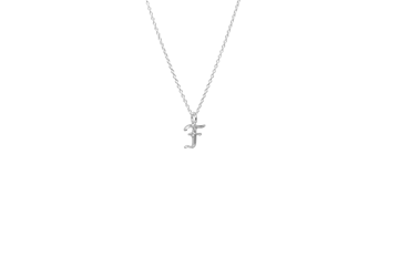 IX Studios - F Letter Charm sølv 