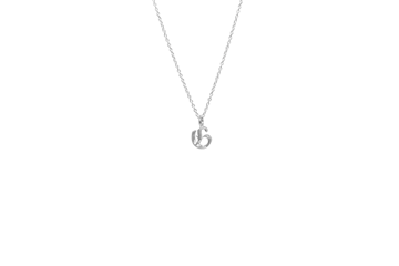 IX Studios - G Letter Charm sølv 