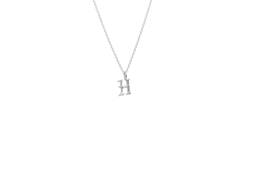 IX Studios - H Letter Charm sølv 