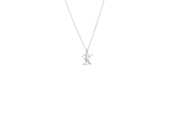 IX Studios - K Letter Charm sølv 