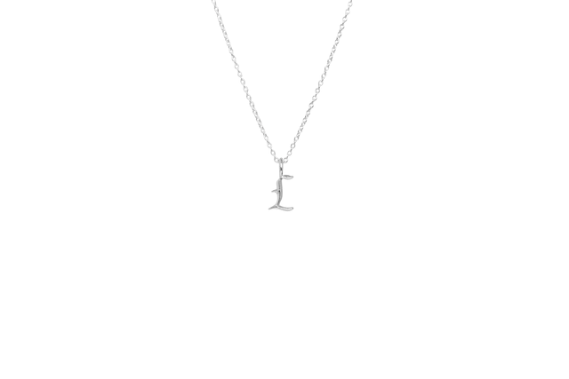 IX Studios - L Letter Charm sølv 