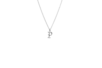IX Studios - P Letter Charm sølv 