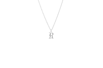 IX Studios - R Letter Charm sølv 