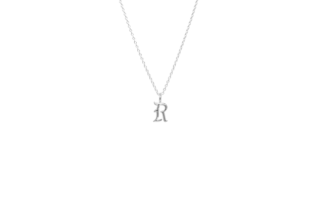 IX Studios - R Letter Charm sølv 
