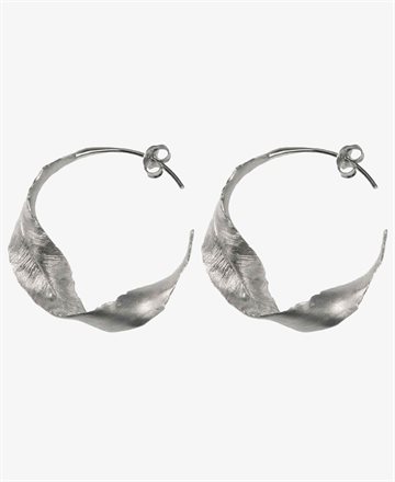 Hultquist - Twisted leaf earrings Sølv