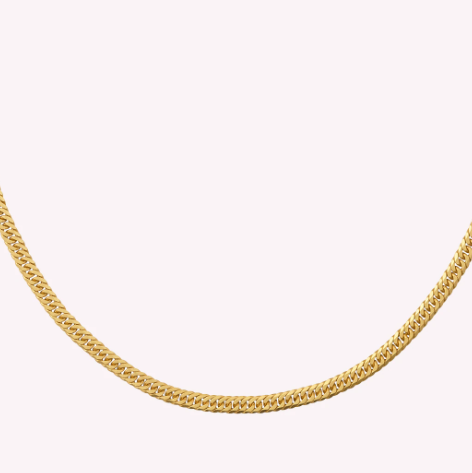 Bybiehl - Curb Double necklace Forgyldt