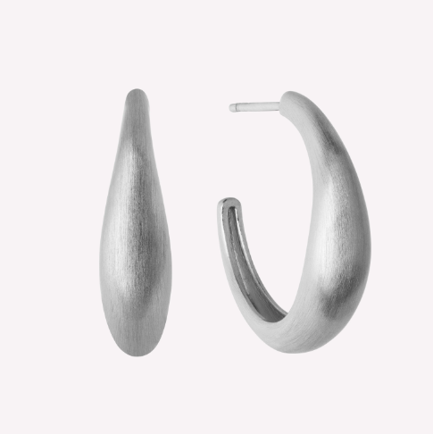 ByBiehl - Ocean Flow Hoops Large Sølv