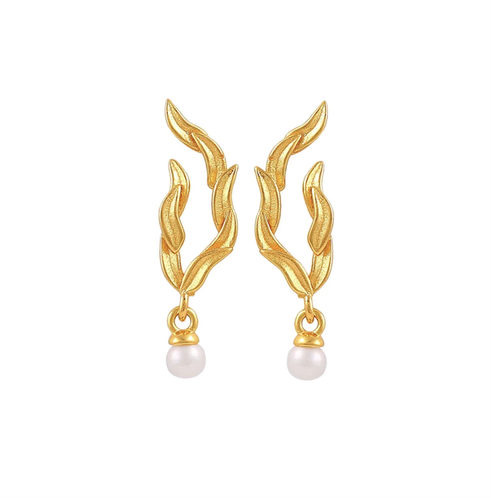 Hultquist Copenhagen - Marigold Leaf Earrings