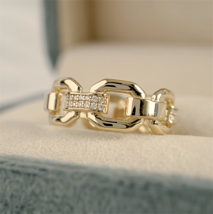 Nuran - Monaco Ring 14kt guld m. 0,21ct 