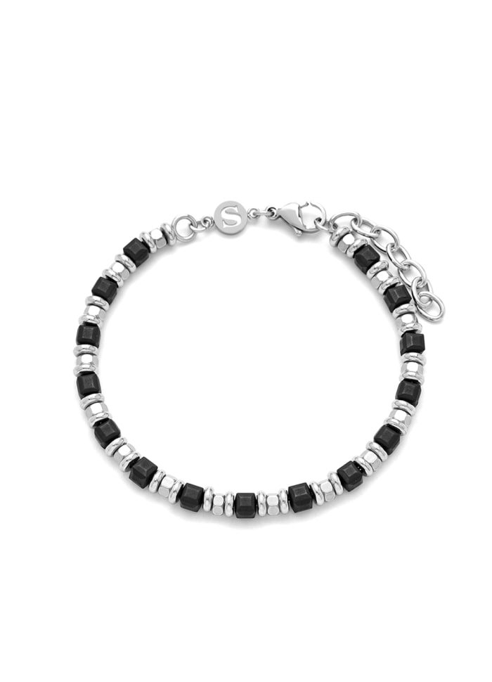 Clarity bracelet with black Pearls - SAMIE