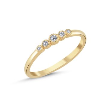 Nuran - Athene Ring m. 0,08ct. W/si - 14kt Rødguld