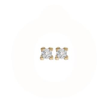Christina Jewelry & Watches - ørestikker 0,20 carat - forgyldt sølv 671-G77