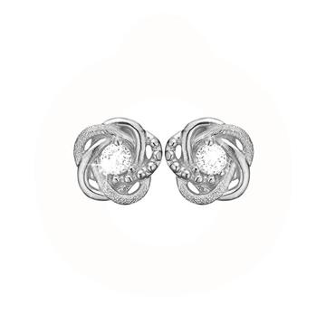 Christina Jewelry & Watches - Knot ørestikker - sølv 671-S63