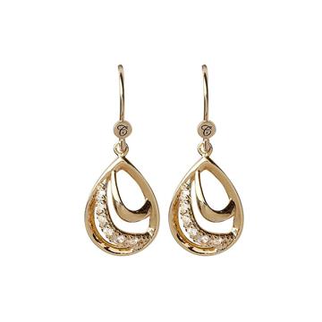 Christina Jewelry & Watches - Hanging Beauty Øreringe - forgyldt sølv 670-G08