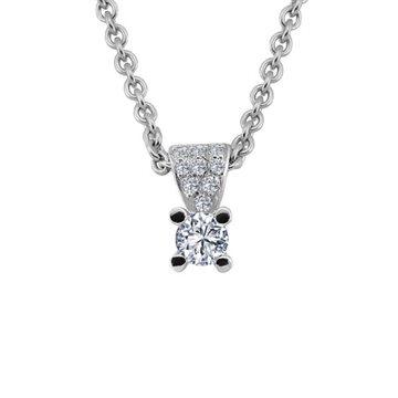 Nuran - Copenhagen Vedhæng m. i alt 0,19ct. W/si - 14kt Hvidguld