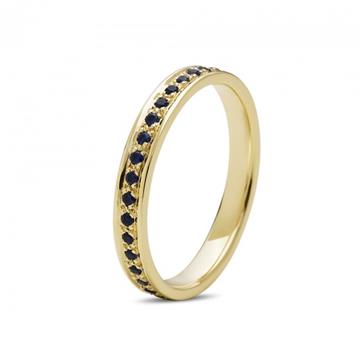 Nuran - Diwa Ring i 14kt guld med Safir 