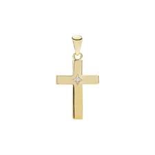 Marg. Kors Vedhæng 16x11mm - Lund Copenhagen - Guld
