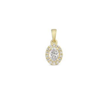 Nuran - Elvira Vedhæng m. 0,32ct. W/si - 14kt Rødguld