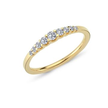 Nuran - Empire Ring m. 0,24ct. W/si - 14kt Rødguld