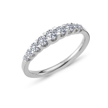 Nuran - Empire Ring m. i alt 0,50ct. W/si - 14kt Hvidguld