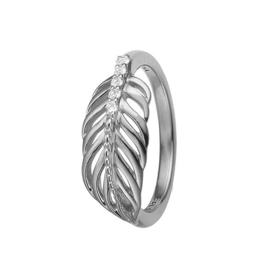 Gendanne stavelse Ko Christina Jewelry & Watches - Feather Ring - sølv 800-2.15.A