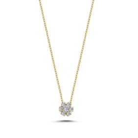 FLEUR 14kt 0,29ct I ALT W/SI 42+3cm Halskæde