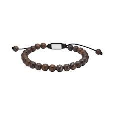 Justerbar sten-armbånd - Son of Noa - Ilmenite bronzitite stål