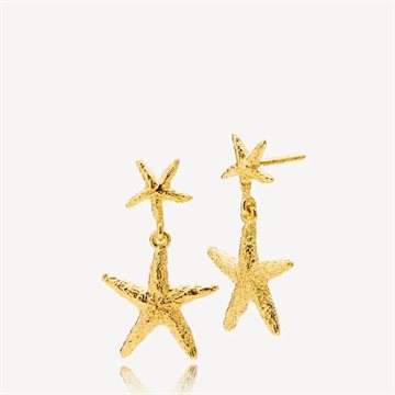 Selina Earrings Sistie - Forgyldt sølv
